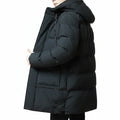 Winterparka aus weißem Entendaunen – Unisex Daunenjacke für extreme Kälte