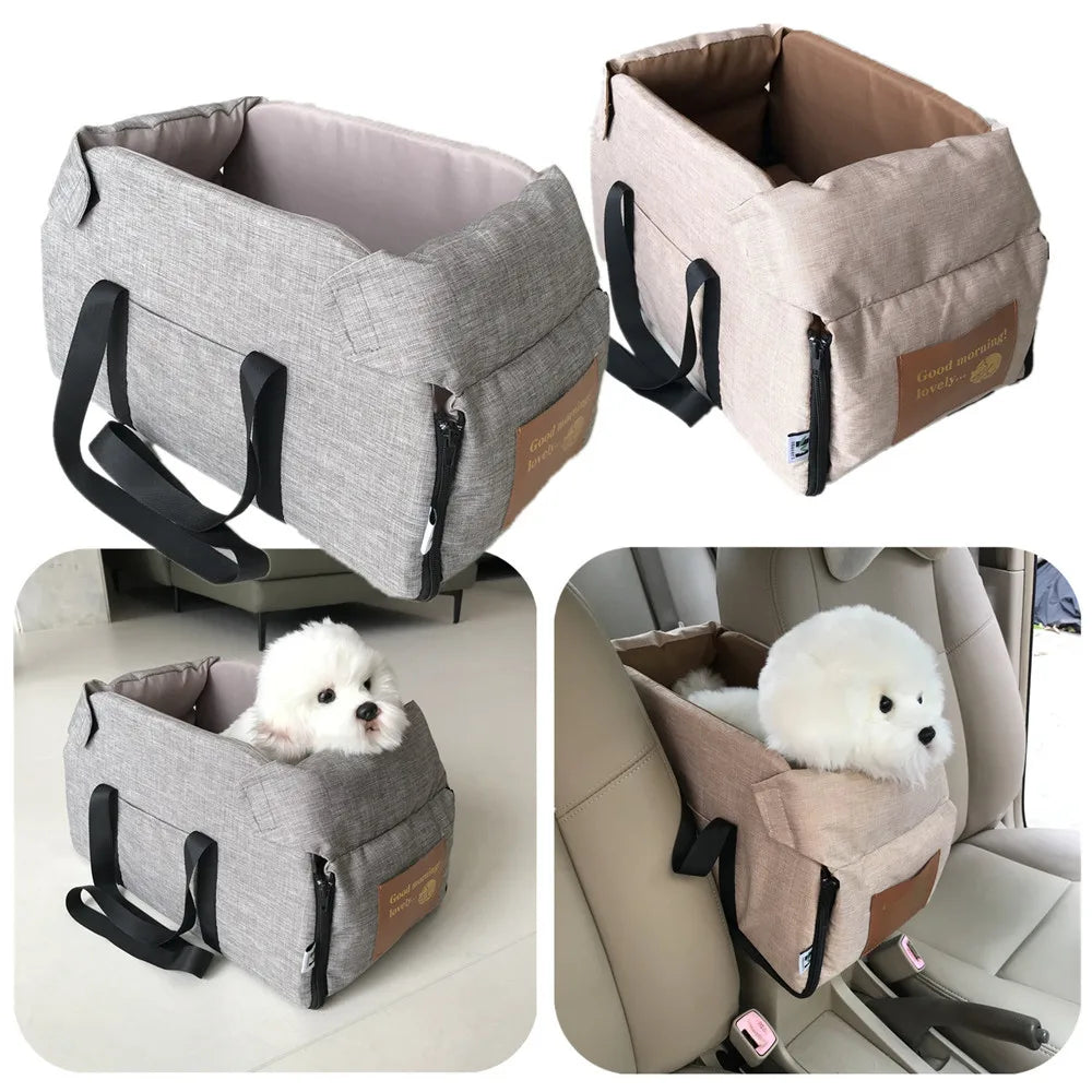 Hunde-Autositz & Transporttasche – Weiche Reisebox für kleine Hunde & Katzen