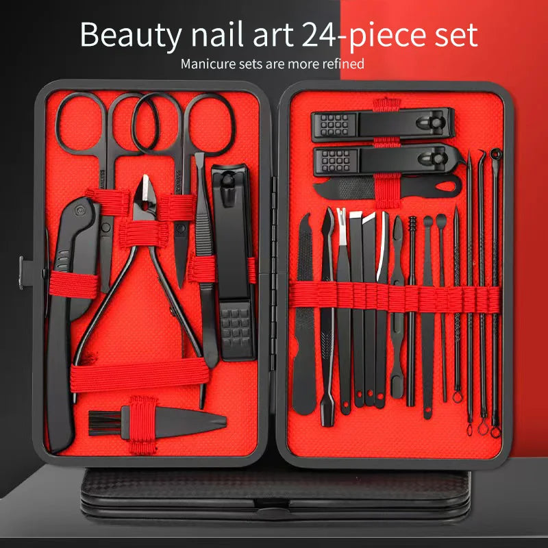 Nagelknipser Set – Maniküre & Pediküre Werkzeug-Set aus Edelstahl, 4–24 teilig