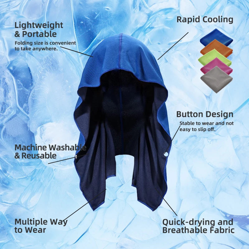 Cooling Hoodie Handtuch - Kühlendes Handtuch mit Kapuze