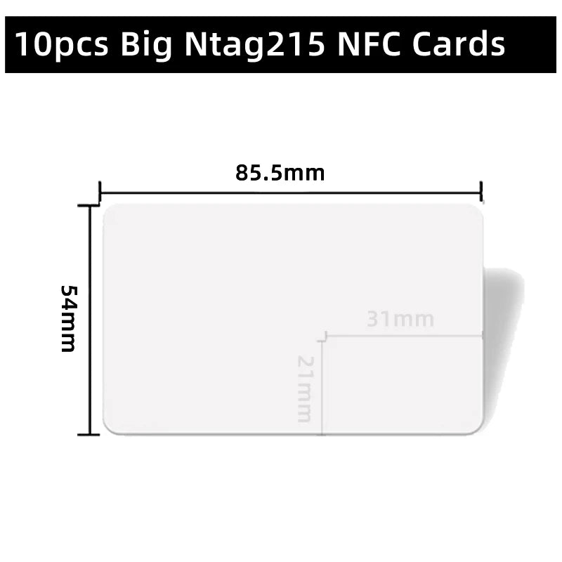 NFC NTAG215 Karten & Sticker – 13,56 MHz, 504 Bytes, für iOS Shortcuts, Huawei Share & mehr