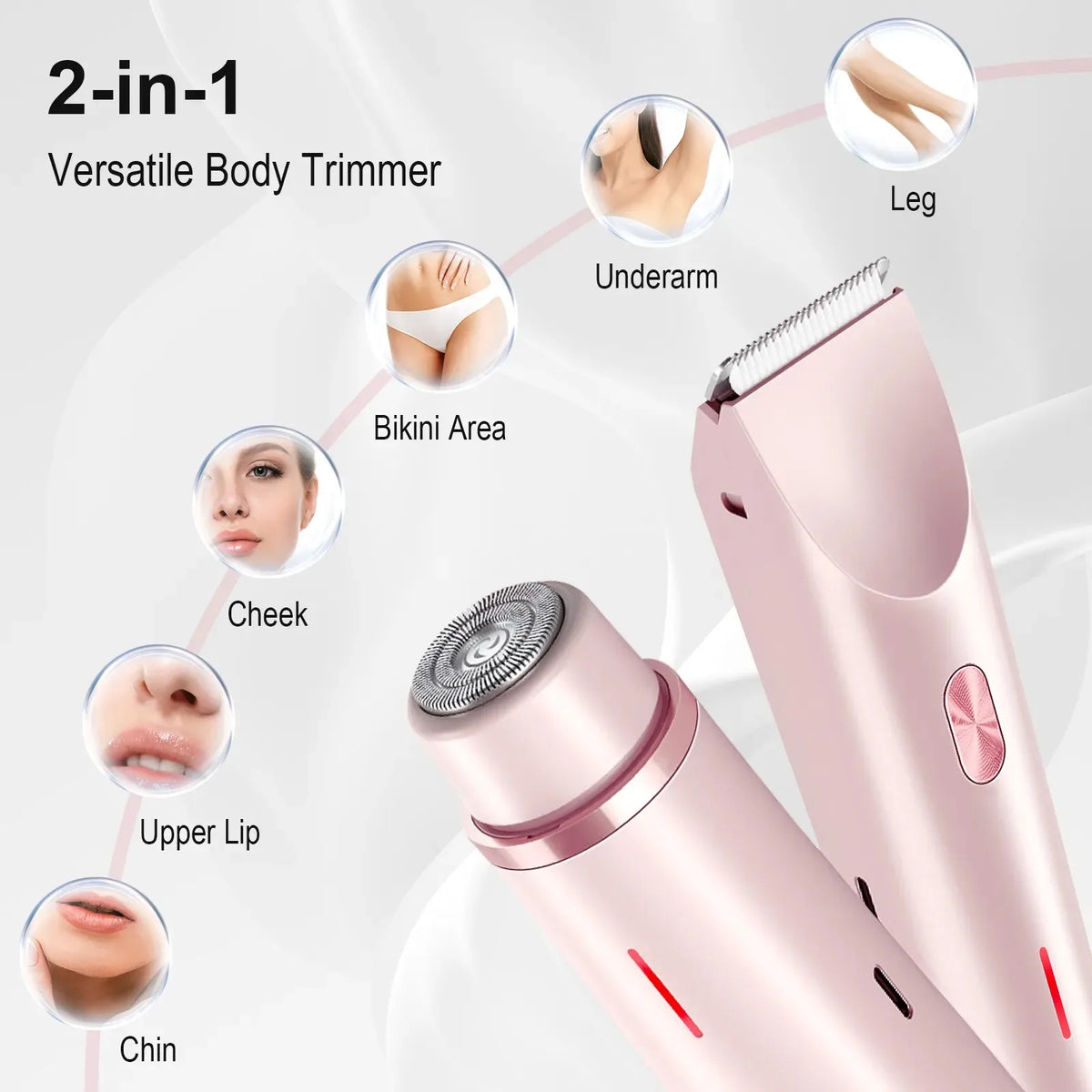 2-in-1 Damen Epilierer & Rasierer – Wasserdicht & Schmerzlos
