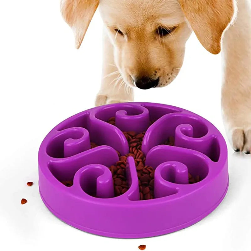 Hunde Slow Feeder Napf – Anti-Schling Fressnapf mit Maze-Design (rutschfest)