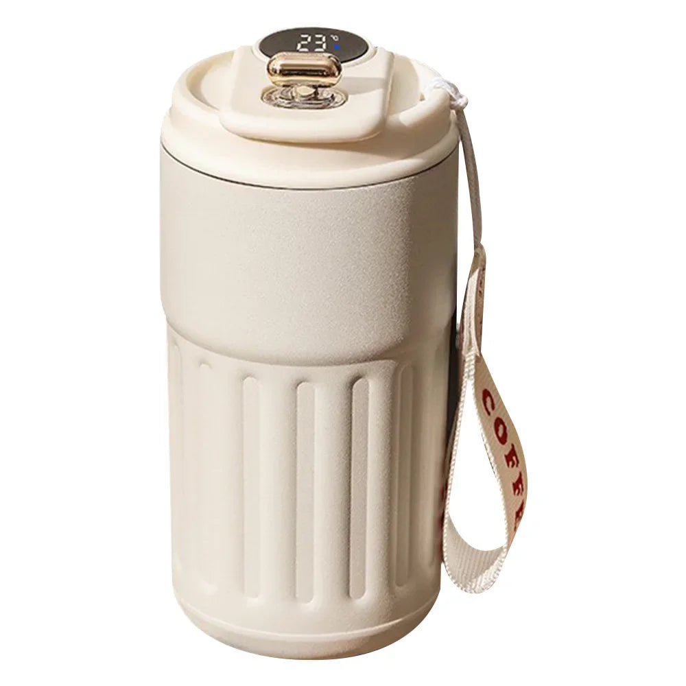 Smart Thermosflasche 450ml – LED-Temperaturanzeige & 316 Edelstahl