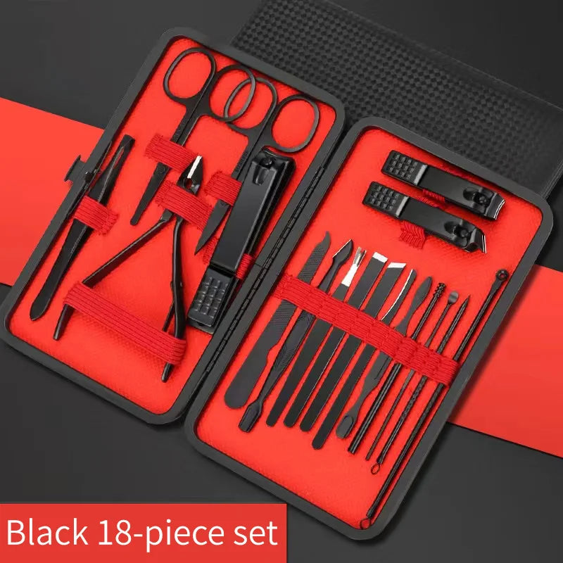 Nagelknipser Set – Maniküre & Pediküre Werkzeug-Set aus Edelstahl, 4–24 teilig