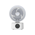 Tragbarer Akku-Ventilator – Wandmontage, faltbar, drehbar mit Nachtlicht (USB 5V)