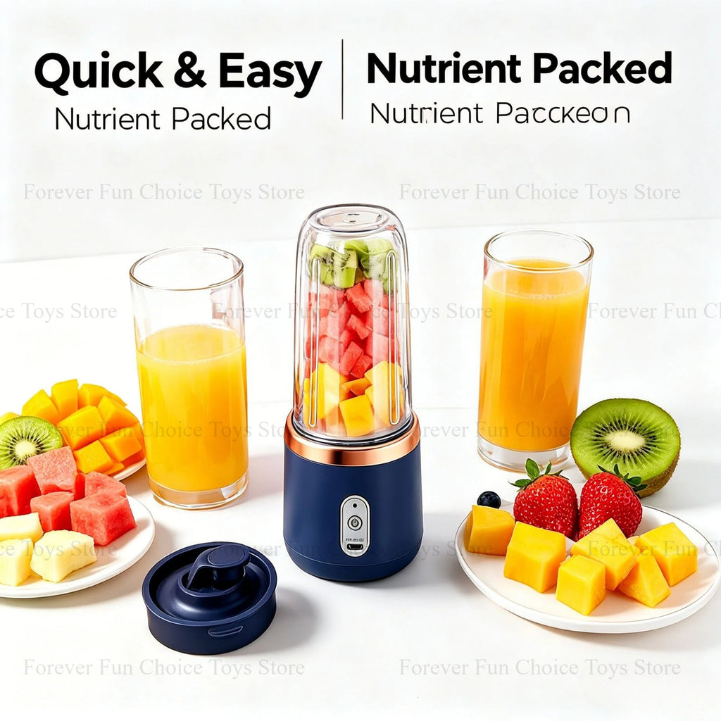 Portabler USB-Entsafter – 200W Smoothie Mixer für unterwegs
