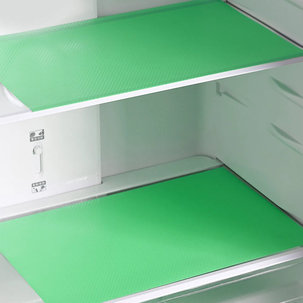 Kühlschrank-Einlagen 4er-Set – Waschbare EVA-Matten für Regale & Schubladen