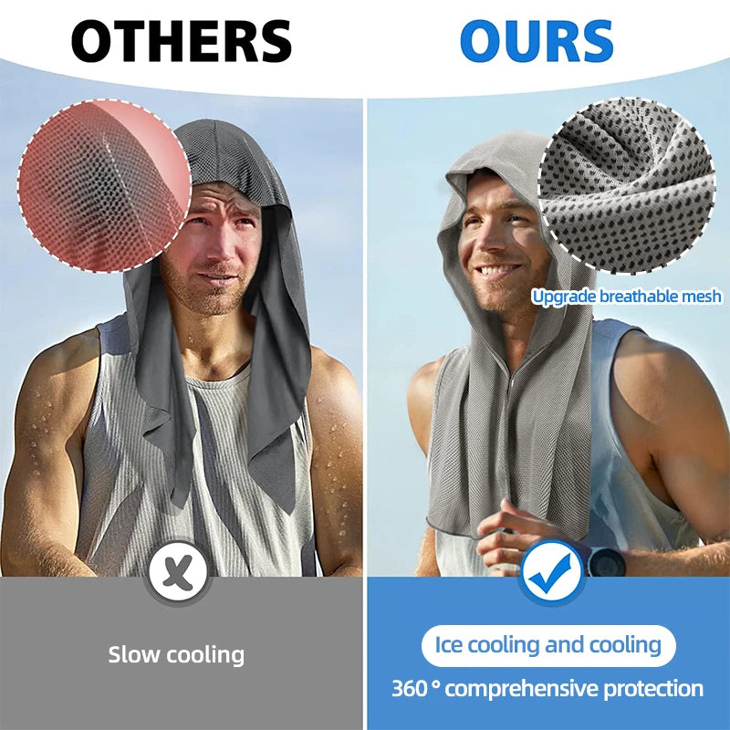 Cooling Hoodie Handtuch - Kühlendes Handtuch mit Kapuze
