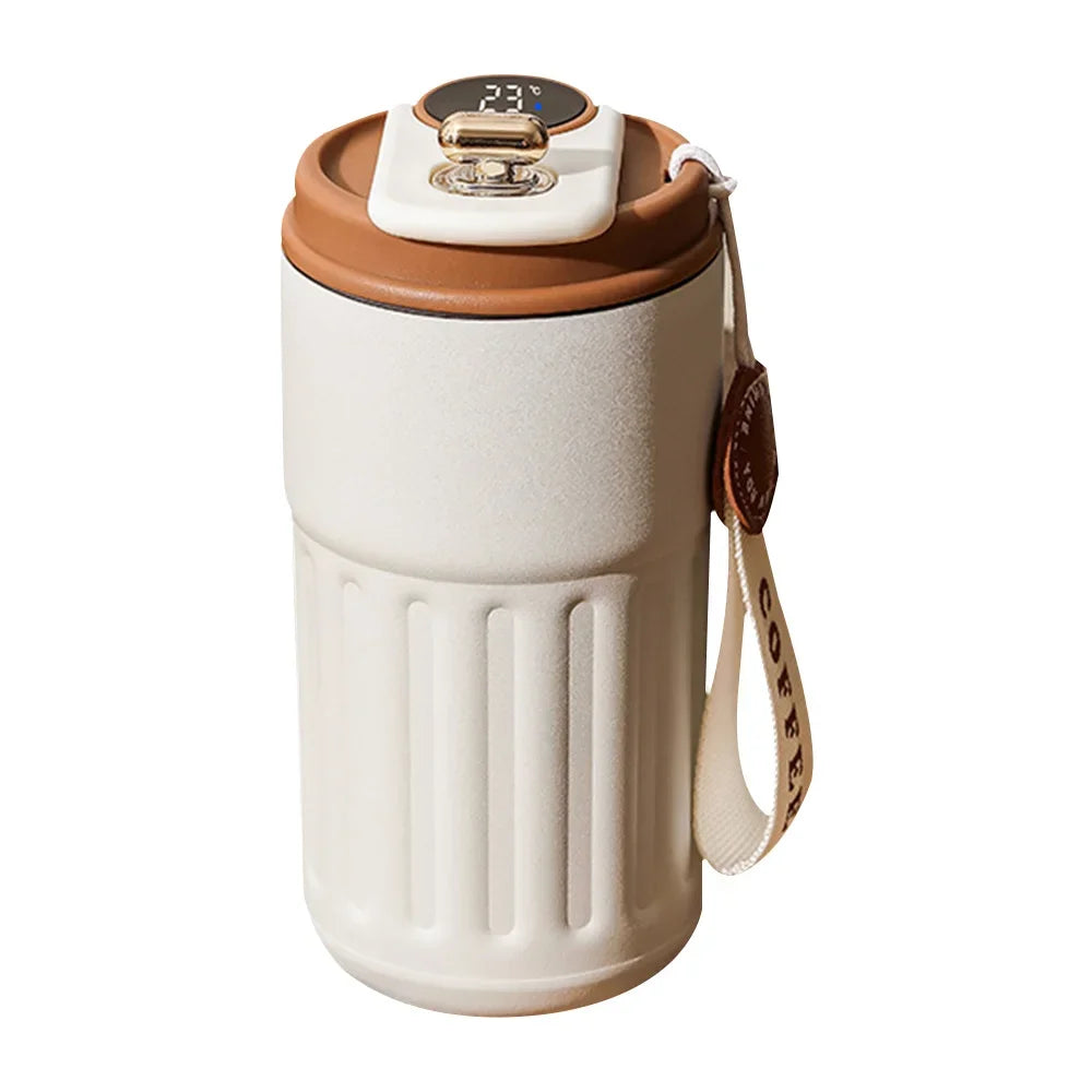 Smart Thermosflasche 450ml – LED-Temperaturanzeige & 316 Edelstahl