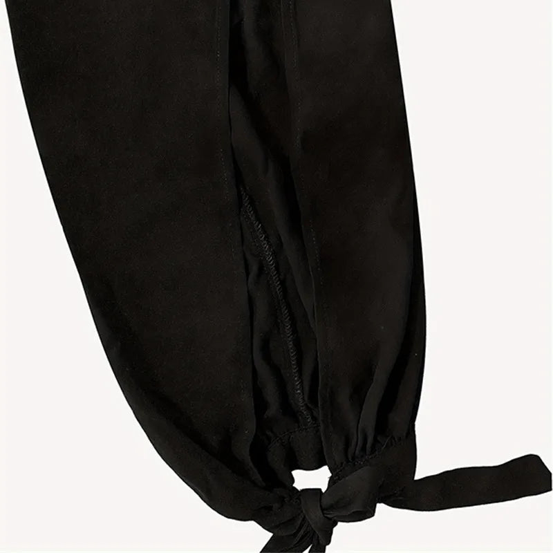 Damen Yogahose – High-Waist, Wide-Leg mit Schlitz, locker & stylisch
