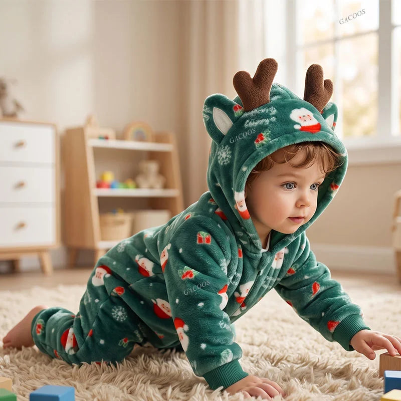 Baby Tier-Jumpsuit Strampler – Cosplay Kostüm für Kleinkinder, Flanell, Unisex (2–36 Monate)