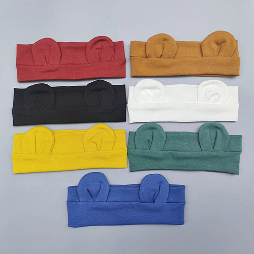 Baby Haarband mit Bärenohr – Elastisches Stirnband Unisex (2–24 Monate)