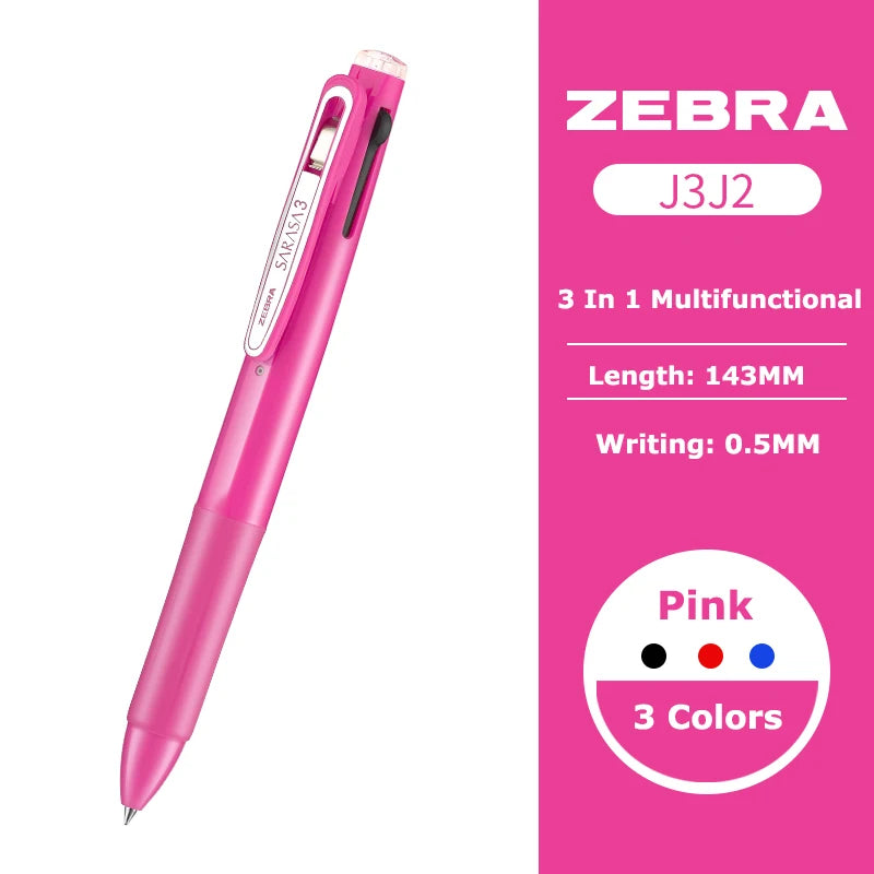 Zebra Sarasa 3-in-1 Gelstift – Japanischer Multifunktionsstift für Büro & Schule