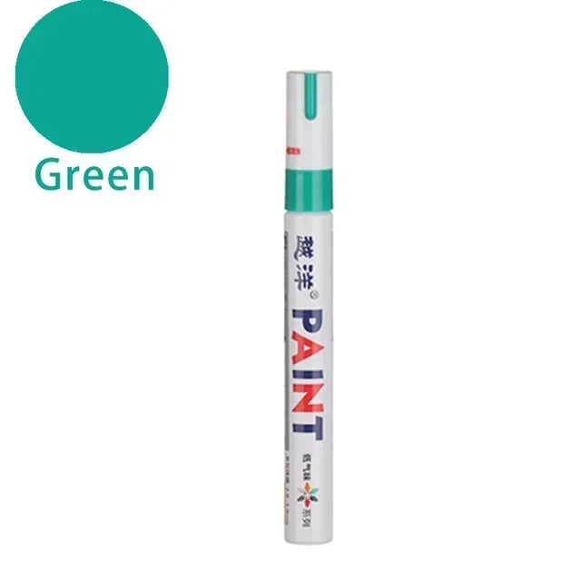 Wasserfester Lackmarker – Permanent, für Reifen, Metall, Glas, Holz & mehr | 12 Farben