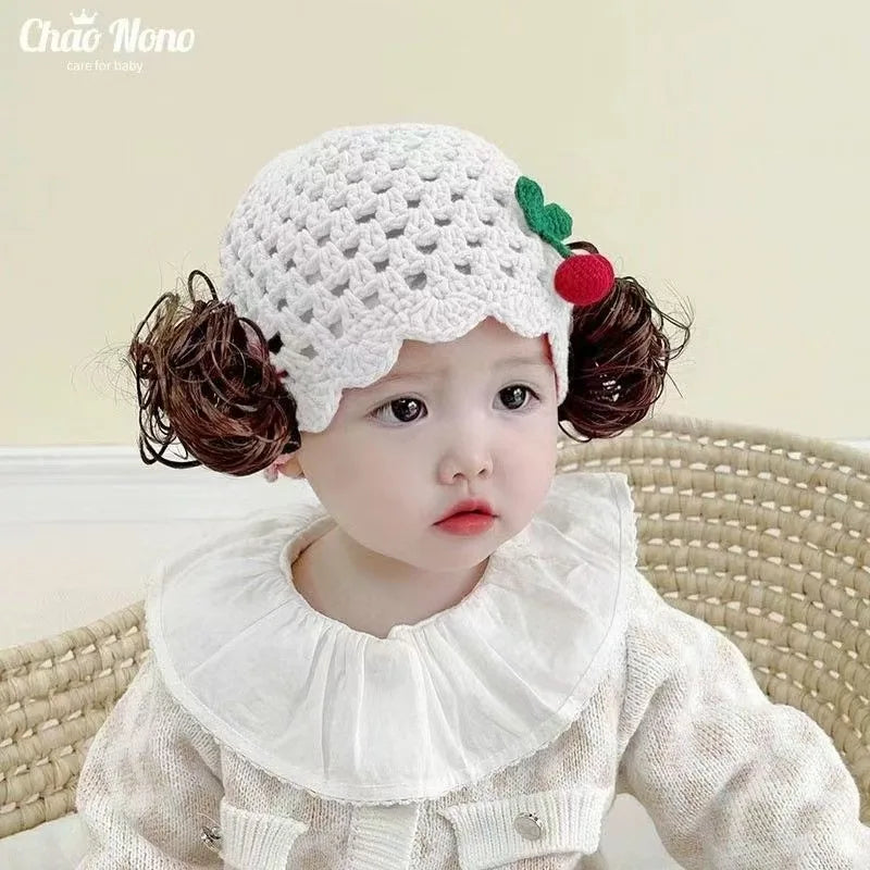 Baby Strickmütze mit Schleife – Handgemachter Turban für Mädchen (0–12 Monate)