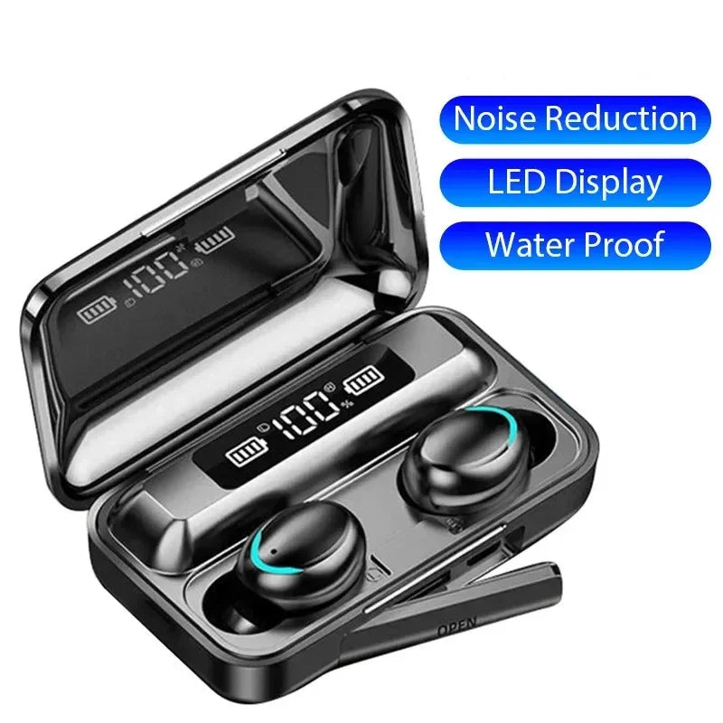 F9 TWS Bluetooth 5.0 Kopfhörer – LED-Display, ANC & Ladecase