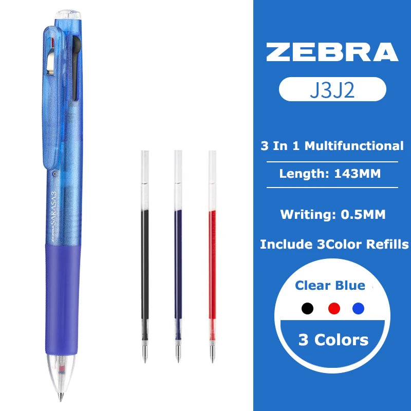 Zebra Sarasa 3-in-1 Gelstift – Japanischer Multifunktionsstift für Büro & Schule