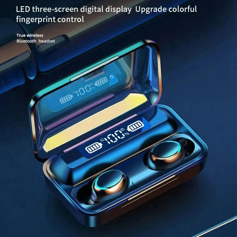 F9 TWS Bluetooth 5.0 Kopfhörer – LED-Display, ANC & Ladecase