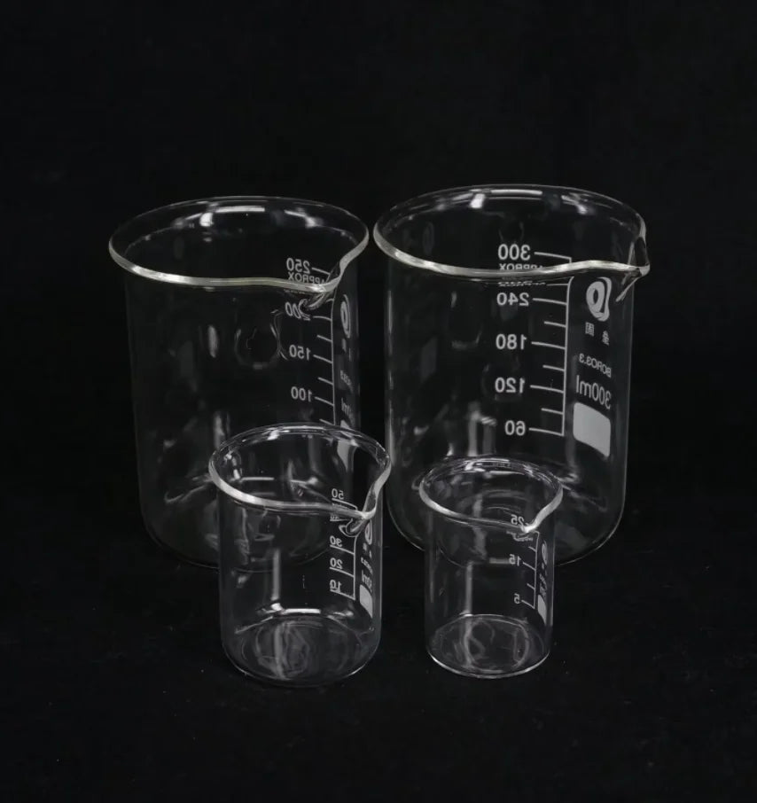 Borosilikatglas Becherglas – 5ml bis 200ml, Laborqualität G3.3