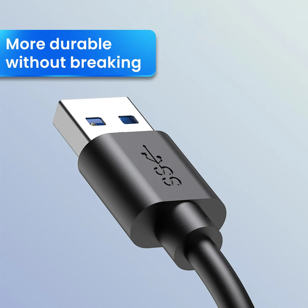 4-Port USB Hub – USB 3.0 & USB-C, Highspeed, für Laptop & PC