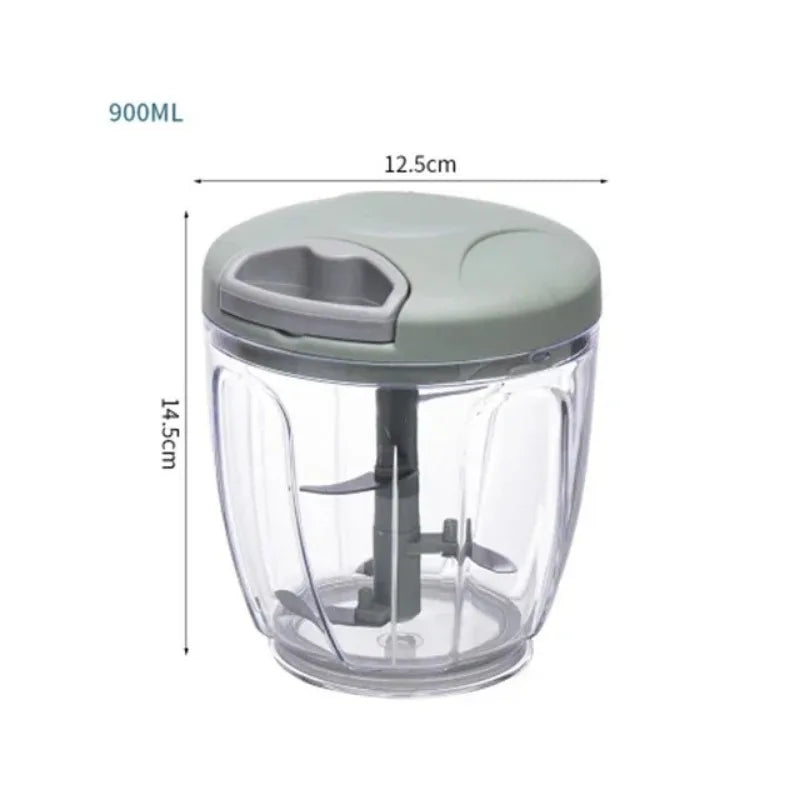 Manueller Knoblauch-Zerkleinerer & Gemüsehacker – 500 ml & 900 ml