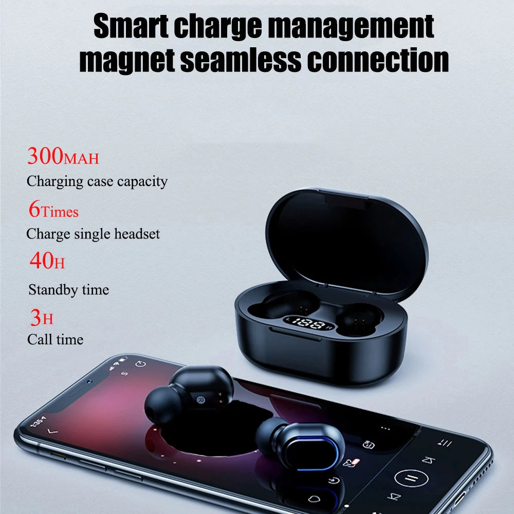 E7S TWS Bluetooth Kopfhörer – Kabellos, Wasserdicht mit Mikrofon