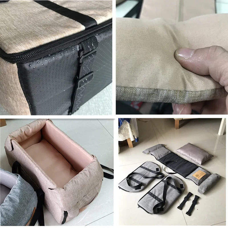 Hunde-Autositz & Transporttasche – Weiche Reisebox für kleine Hunde & Katzen