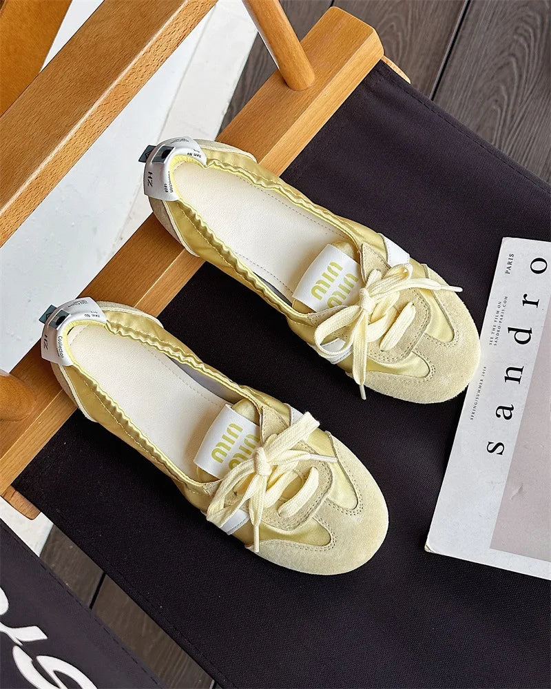 Damen Casual Sneakers – Leichte Ballet Flats für Sommer