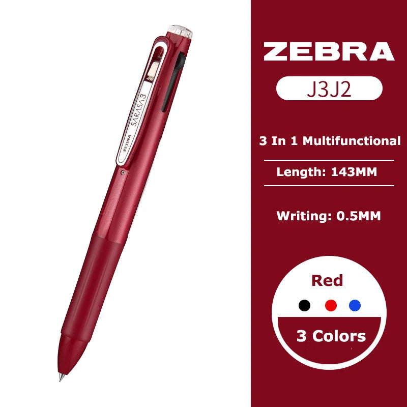 Zebra Sarasa 3-in-1 Gelstift – Japanischer Multifunktionsstift für Büro & Schule