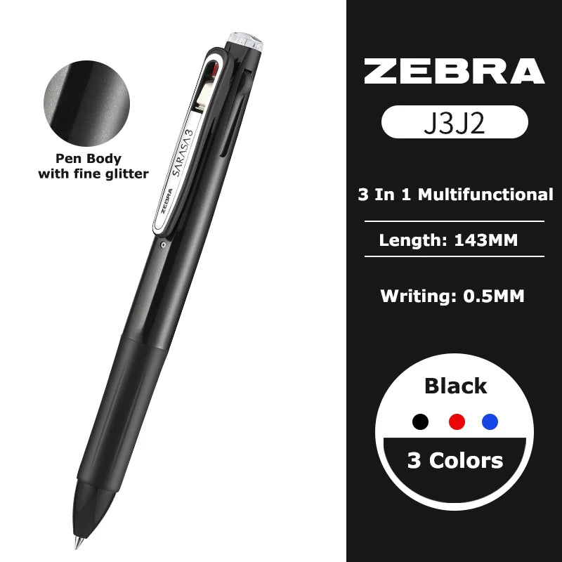 Zebra Sarasa 3-in-1 Gelstift – Japanischer Multifunktionsstift für Büro & Schule
