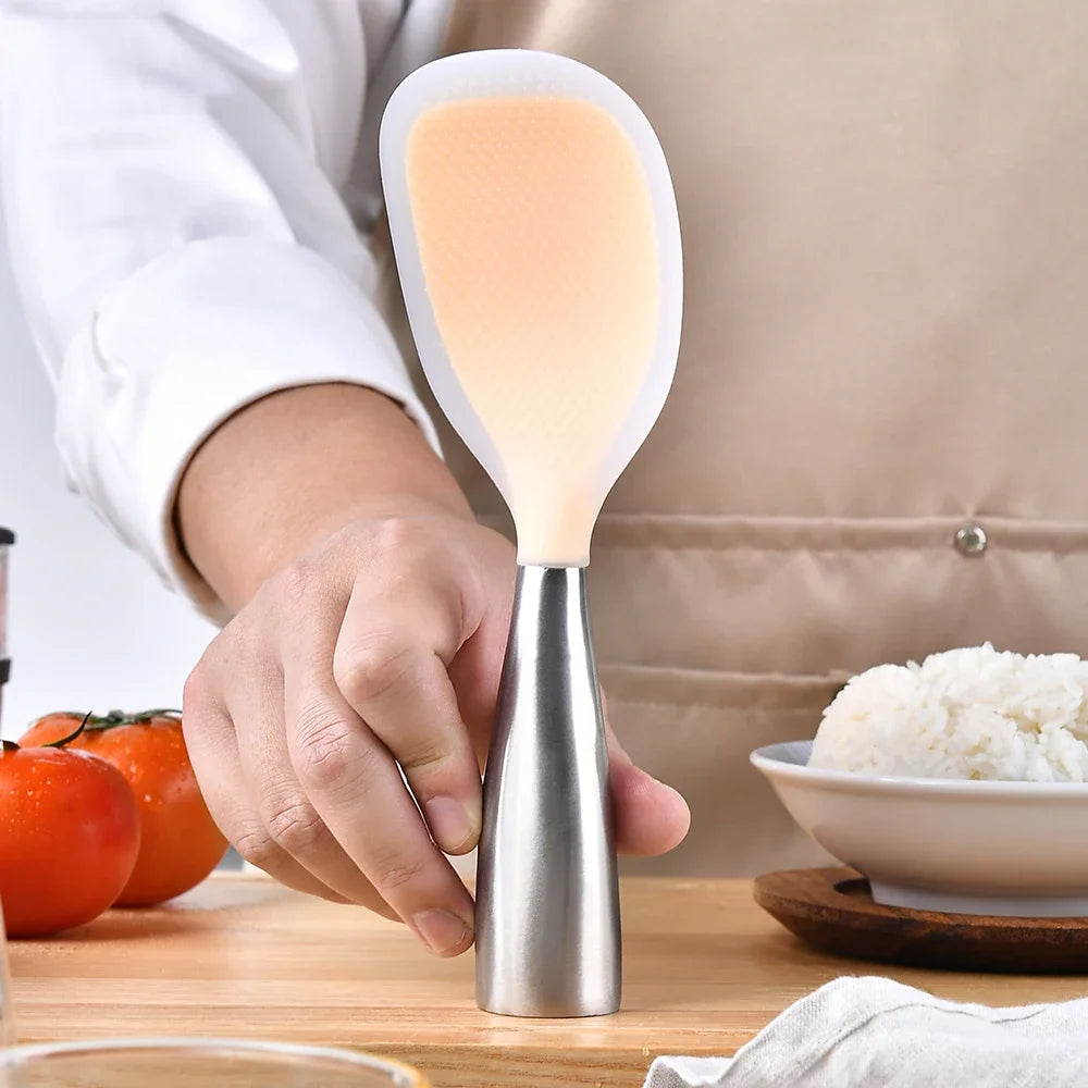 Silikon-Kochlöffel – Hitzebeständiger Antihaft-Löffel für Reis & Kochen