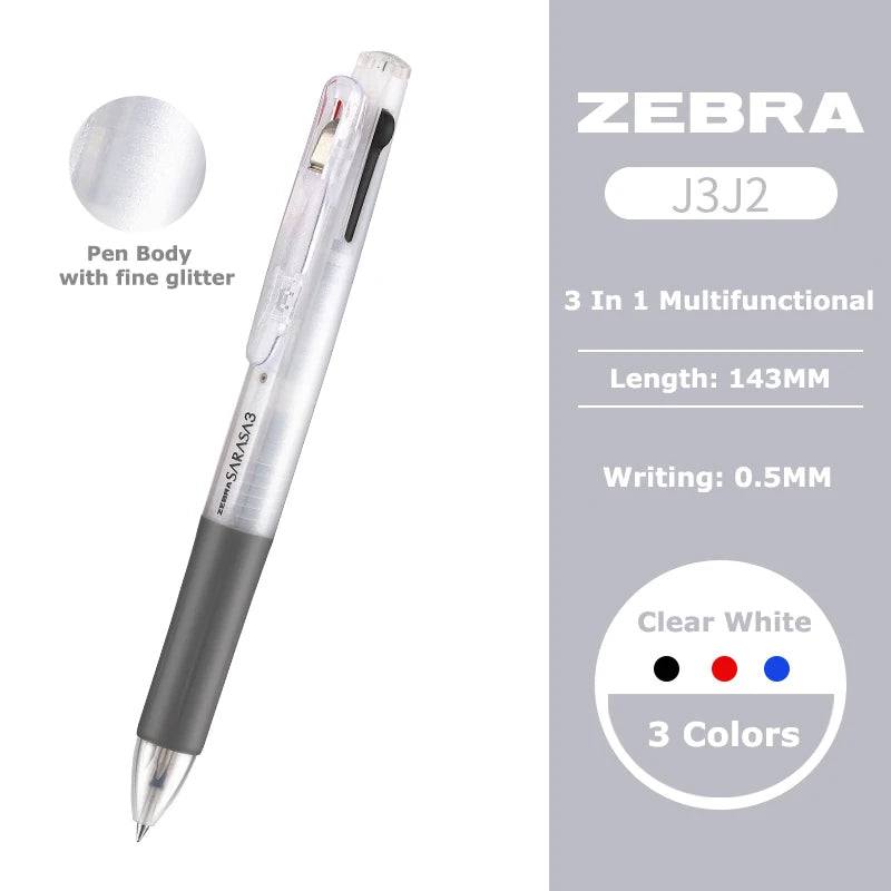 Zebra Sarasa 3-in-1 Gelstift – Japanischer Multifunktionsstift für Büro & Schule