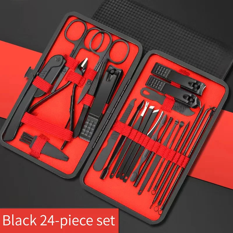 Nagelknipser Set – Maniküre & Pediküre Werkzeug-Set aus Edelstahl, 4–24 teilig