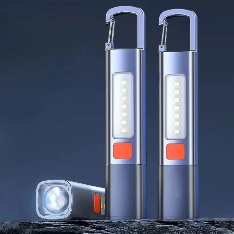 LED Taschenlampe 1200 Lumen – Zoombar, Wasserdicht, Wiederaufladbar, Flutlicht & Fernlicht