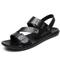 Herren PU-Leder Sandalen – Offene Zehenpartie, Retro Gladiator-Stil