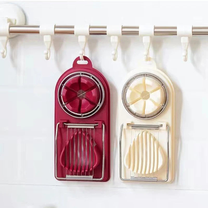 2-in-1 Eierschneider aus Edelstahl – Multifunktionaler Eierteiler & Slicer
