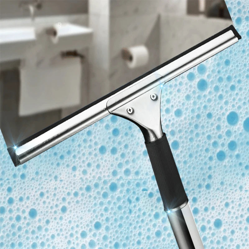 Glasabzieher aus Edelstahl & Gummi – Fenster, Dusche, Auto & Küche (15–45 cm)