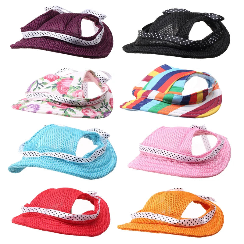 Hunde-Baseball-Cap – Sommer-Sonnenschutz-Mütze für kleine Hunde & Welpen