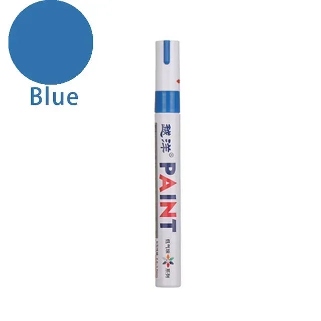 Wasserfester Lackmarker – Permanent, für Reifen, Metall, Glas, Holz & mehr | 12 Farben