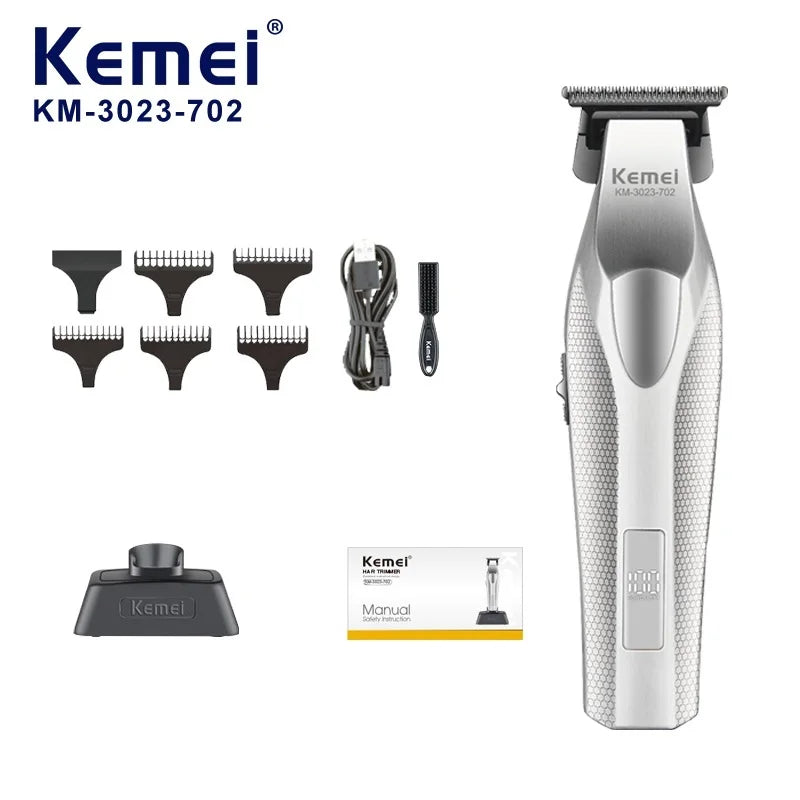 Kemei KM-3023-702 Profi-Haarschneider – Kabellos mit Ladestation