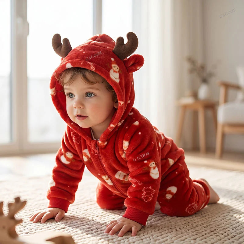 Baby Tier-Jumpsuit Strampler – Cosplay Kostüm für Kleinkinder, Flanell, Unisex (2–36 Monate)