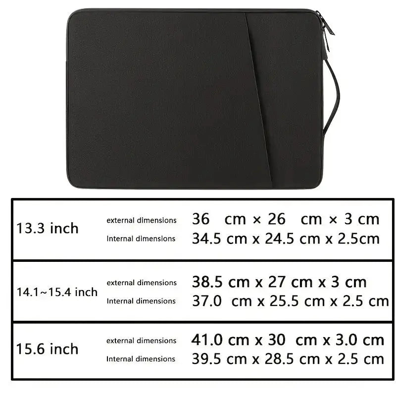 Laptop-Innentasche 13–15,6 Zoll – Wasserabweisende Nylon-Schutzhülle für Laptop & Tablet