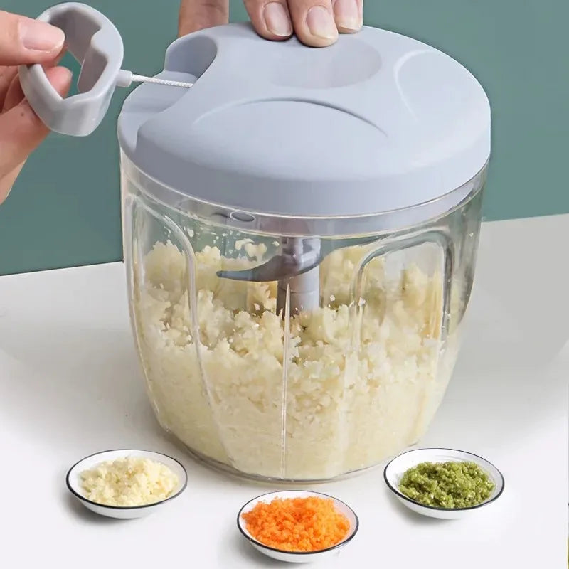 Manueller Knoblauch-Zerkleinerer & Gemüsehacker – 500 ml & 900 ml