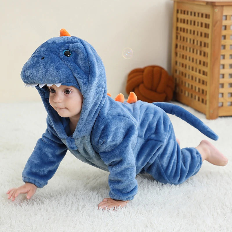 Baby Tier-Jumpsuit Strampler – Cosplay Kostüm für Kleinkinder, Flanell, Unisex (2–36 Monate)