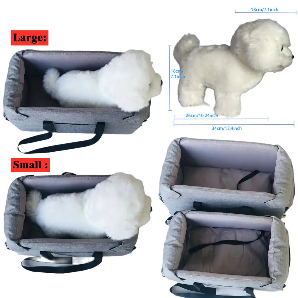 Hunde-Autositz & Transporttasche – Weiche Reisebox für kleine Hunde & Katzen