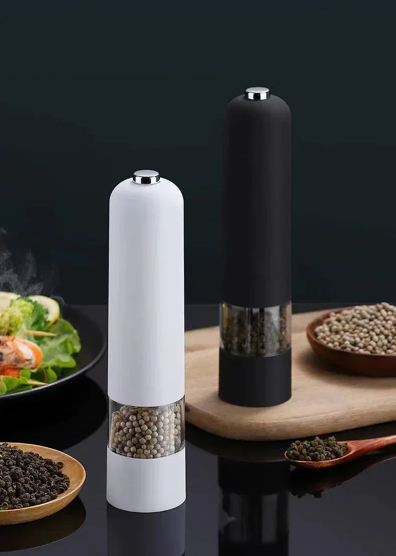 Elektrische Salz- & Pfeffermühle mit LED-Licht – Einstellbarer Mahlgrad