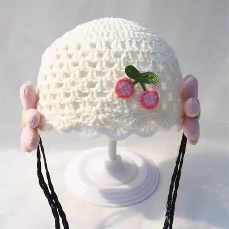 Baby Strickmütze mit Schleife – Handgemachter Turban für Mädchen (0–12 Monate)