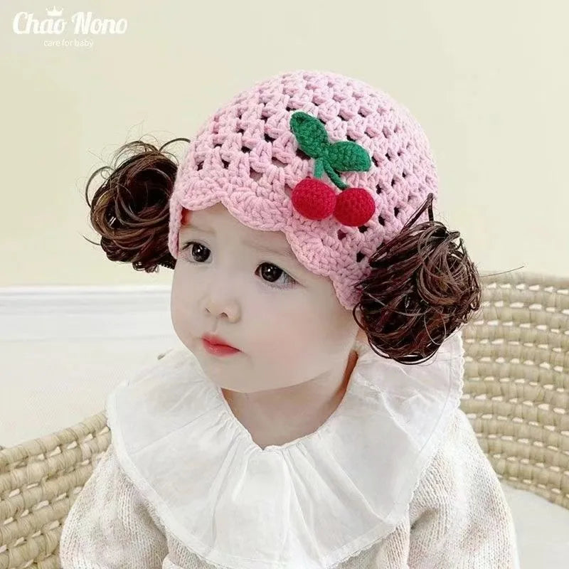 Baby Strickmütze mit Schleife – Handgemachter Turban für Mädchen (0–12 Monate)