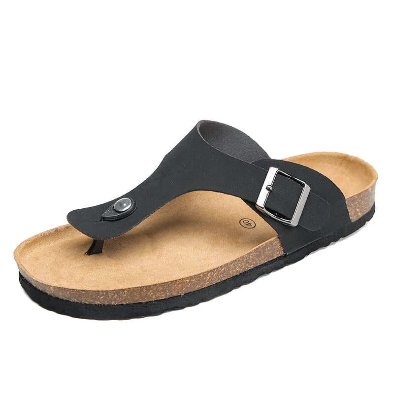 Herren Kork Sandalen – Bequeme Sommer Flip Flops im Birkenstock-Stil